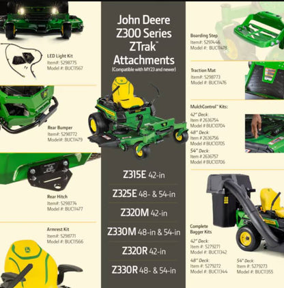 John Deere Z300 Series 2 Bagger for Riding Mower BUC11344