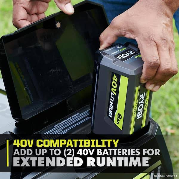 RYOBI 80V HP Brushless 30 in. Battery Electric Cordless Zero Turn Riding Mower with 80V 10 Ah Batteries and Charger